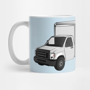 Box truck cartoon illustration Mug